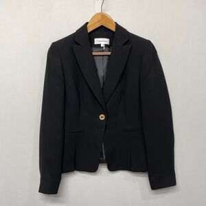 CK Calvin Klein Women Blazer Career Jacket Size 6 Black Polyester M233 -27